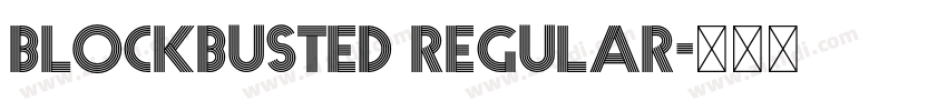 Blockbusted Regular字体转换
